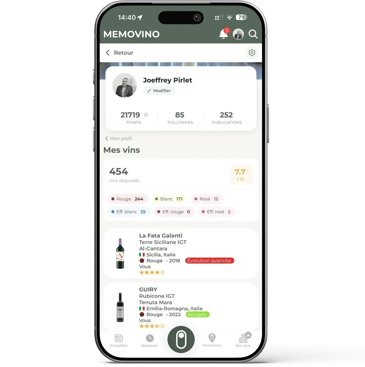 Profil MEMOVINO